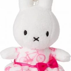 Nijntje Sleutelhanger Knuffel Roze Jurk - 10 Cm - 4"