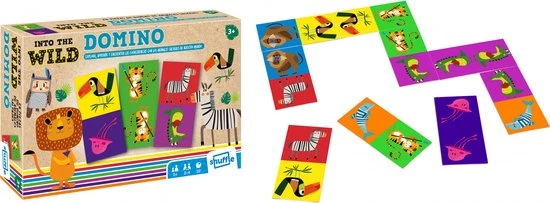 Shuffle - Into The Wild - Dominospel - Dieren - Stimuleer Geheugen, Inzicht En Probleemoplossend Denken 2 Shuffle - Into The Wild - Dominospel - Dieren - Stimuleer Geheugen, Inzicht En Probleemoplossend Denken - Afbeelding 2