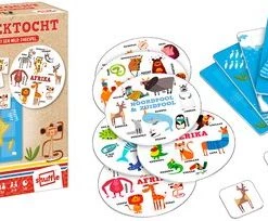Shuffle - Into The Wild - Dierenzoektocht Voor Peuters - Stimuleer Cognitieve Vaardigheden, Dierenkennis, Geografie En Sociale Vaardigheden -educational games Winkel 550x204 1