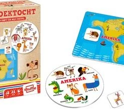 Shuffle - Into The Wild - Dierenzoektocht Voor Peuters - Stimuleer Cognitieve Vaardigheden, Dierenkennis, Geografie En Sociale Vaardigheden -educational games Winkel 550x217 1