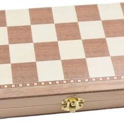 Shagam 3-in-1 Bordspel - 49 Cm - Schaakbord - Dambord - Backgammon - Schaakspel - Schaakset - Schaken - Dammen - Met Schaakstukken - Chess - Hout - Opklapbaar -educational games Winkel 550x275 2