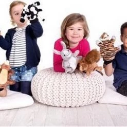 Beleduc Tijger Speelhandschoen - Handpop -educational games Winkel 550x282 1