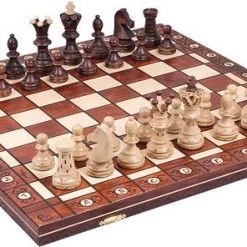 Chess The Game - Decoratief Schaakspel - GROOT Luxe Houten Schaakbord Met Decoratieve Schaakstukken - Bestseller!! -educational games Winkel 550x296 1