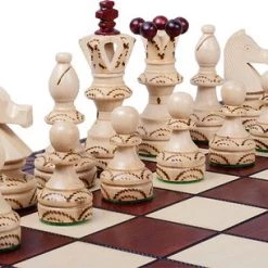 Chess The Game - Decoratief Schaakspel - GROOT Luxe Houten Schaakbord Met Decoratieve Schaakstukken - Bestseller!! -educational games Winkel 550x305 5