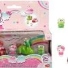 Hello Kitty Die Cast Series Dazzle Dash 2-Pack Apple Coupe & Keroppi Coconut Scooter 15x18cm