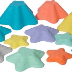 Merkloos Stapstenen In Stervorm 11 Stuks - Sensomotorisch Speelgoed - Educatief Spel