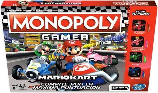 Hasbro Mario Kart Monopoly Gamer - Spaanse Editie 1 Hasbro Mario Kart Monopoly Gamer - Spaanse Editie