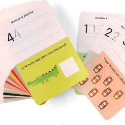 MiDeer Ik Leer Schrijven Woorden & Rekenen (2 Separate Sets) - Engelse Woorden Leren - Herbruikbare Pennen En Kaarten - 2 Verschillende Sets Pennen En Kaarten - Flash Card Voor Vroeg Onderwijs: Ik Leer Engelse Woordjes & Ik Leer Rekenen -educational games Winkel 550x325 2