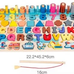 ProBits ? - 3D Voorschoolse Kinderen Educatief Speelgoed Houten Montessori Puzzel Rekenkundige Magnetische Vissen Digitale Vorm Bijpassende Bouwsteen Speelgoed -educational games Winkel 550x328 2