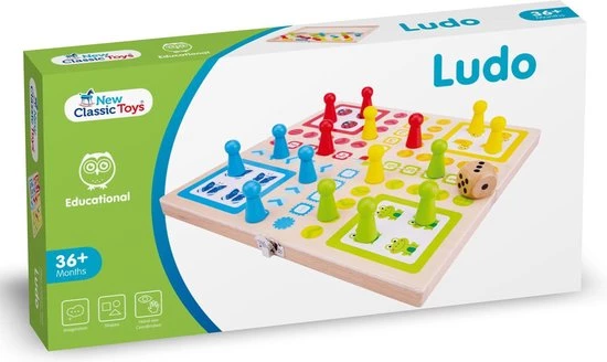 New Classic Toys - Klassiek Spel Ludo 'Mens Erger Je Niet' 2 New Classic Toys - Klassiek Spel Ludo 'Mens Erger Je Niet' - Afbeelding 2