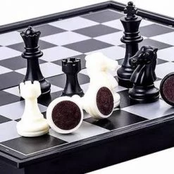 Shagam 3-in-1 Bordspel - 25 Cm - Plastic - Magnetisch - Schaakbord - Dambord - Backgammon - Schaakspel - Schaakset - Schaken - Dammen - Met Schaakstukken - Chess - Hout - Opklapbaar -educational games Winkel 550x336 8