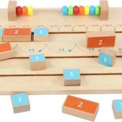 ZaciaToys Rekenspel - Rekenen - Getallenlijn - Montessori Speelgoed - Educatief Speelgoed