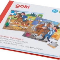 Goki Magnetisch Puzzelboek Paarden Rijstal - 40-delig