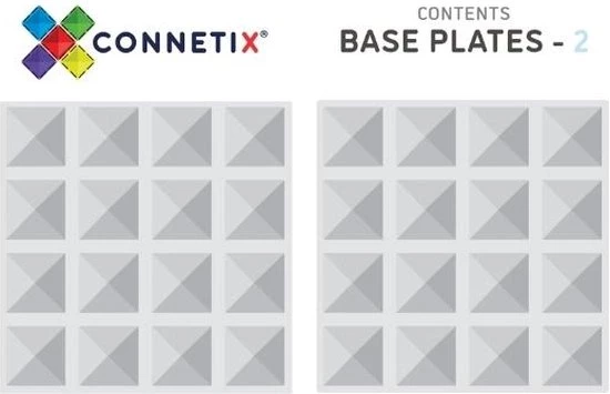 Connetix Tiles Connetix - 2 Clear Basisplaten 30 X 30 Cm - Magnetisch Constructiespeelgoed 5 Connetix Tiles Connetix - 2 Clear Basisplaten 30 X 30 Cm - Magnetisch Constructiespeelgoed - Afbeelding 5