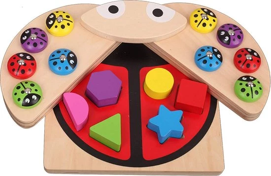 ZaciaToys Houten Lieveheersbeestje Vissen Speelgoed - Puzzel - Vormen - Educatief Speelgoed - Montessori Speelgoed - Blokpuzzel - Vis Spel 1 ZaciaToys Houten Lieveheersbeestje Vissen Speelgoed - Puzzel - Vormen - Educatief Speelgoed - Montessori Speelgoed - Blokpuzzel - Vis Spel