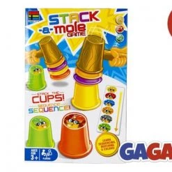 Gagato Stack-A-Mole Game - Stapelen In Een Race Tegen De Klok - Educatief - Motoriek - Leerspel - Spelletjes Voor Kinderen