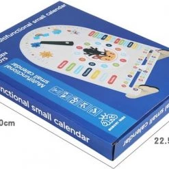Buxibo - Kleurrijke Houten Kalenderklok - Speelgoedklok - Leerklok - Oefenklok - Educatief - Leerhulpmiddel - Multicolor -educational games Winkel 550x363 1