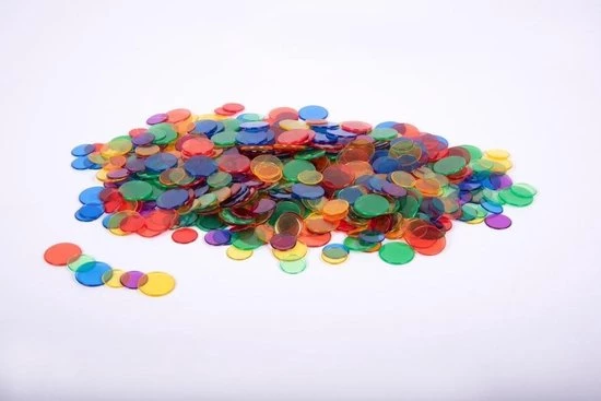 EDX - Transparant Gekleurde Chips (500 Stuks) 2 EDX - Transparant Gekleurde Chips (500 Stuks) - Afbeelding 2