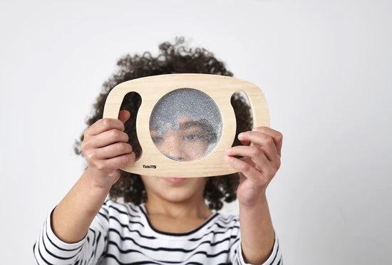 TickiT - Easy Hold Met Glitter Venster Zilver 1 TickiT - Easy Hold Met Glitter Venster Zilver