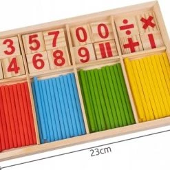 Ariko Rekendoos - Montessori - Leren Rekenen - Rekenspelletje - Educatief - Tellen En Rekenen - Hout - Duurzaam -educational games Winkel 550x385 3