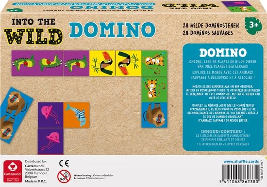 Shuffle - Into The Wild - Dominospel - Dieren - Stimuleer Geheugen, Inzicht En Probleemoplossend Denken 7 Shuffle - Into The Wild - Dominospel - Dieren - Stimuleer Geheugen, Inzicht En Probleemoplossend Denken - Afbeelding 7