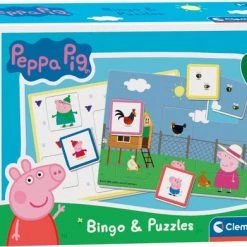 Clementoni Klassieke Educatieve Spellen - Peppa Pig - Bingospel, Educatief Spel, 3-6 Jaar - 16351