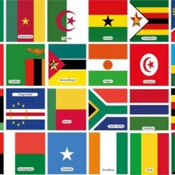 Huurdies Cadeautip! Memory - Afrika - Educatief Memory Spel - Afrikaanse Landen Memoryspel -70 Stuks - Schoencadeautjes Sinterklaas