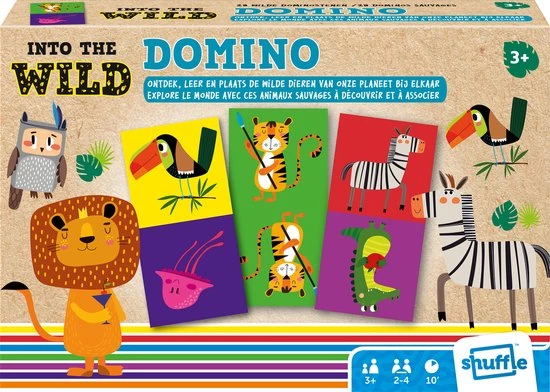 Shuffle - Into The Wild - Dominospel - Dieren - Stimuleer Geheugen, Inzicht En Probleemoplossend Denken 6 Shuffle - Into The Wild - Dominospel - Dieren - Stimuleer Geheugen, Inzicht En Probleemoplossend Denken - Afbeelding 6