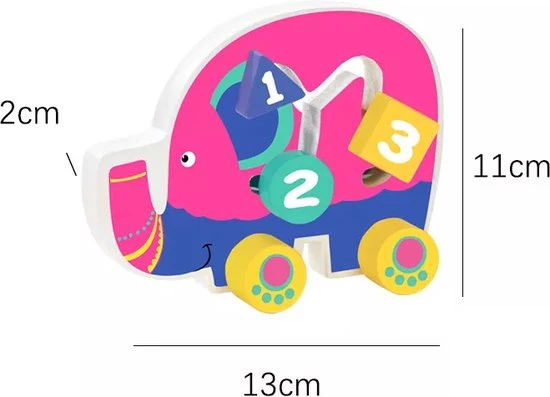 ACool Toy 3-in-1 Montessori Speelgoed Box Olifant - Sensorisch - Baby Speelgoed - Telraam - Stapeltoren - 1 Tot 4 Jaar 3 ACool Toy 3-in-1 Montessori Speelgoed Box Olifant - Sensorisch - Baby Speelgoed - Telraam - Stapeltoren - 1 Tot 4 Jaar - Afbeelding 3