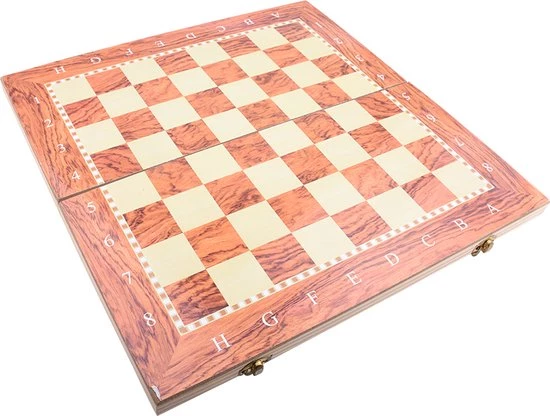 Merkloos Schaakbord | Dambord | Backgammon | 34 X 34 Cm | Schaakspel | Schaakset | Schaken | Dammen | Met Schaakstukken | 3-in-1 Bordspel | Chess | Hout | Opklapbaar 12 Merkloos Schaakbord | Dambord | Backgammon | 34 X 34 Cm | Schaakspel | Schaakset | Schaken | Dammen | Met Schaakstukken | 3-in-1 Bordspel | Chess | Hout | Opklapbaar - Afbeelding 12