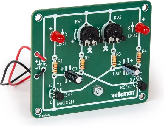 Whadda Exciting Electronics Whadda Educatieve Soldeerkit Met Knipperende LEDs - Educatieve Printplaat - Electronica Kit - Solderen Voor Beginners 5 Whadda Exciting Electronics Whadda Educatieve Soldeerkit Met Knipperende LEDs - Educatieve Printplaat - Electronica Kit - Solderen Voor Beginners - Afbeelding 5