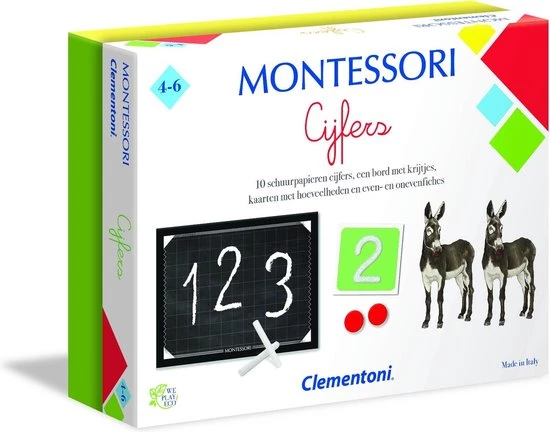 Clementoni - Cijfers Montessori - Educatief Spel, Montessori Speelgoed 4 Jaar 1 Clementoni - Cijfers Montessori - Educatief Spel, Montessori Speelgoed 4 Jaar
