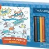 Mudpuppy Inkleurpuzzel Superheld Puzzel 24 Stukjes & 5 Wasco Krijtjes
