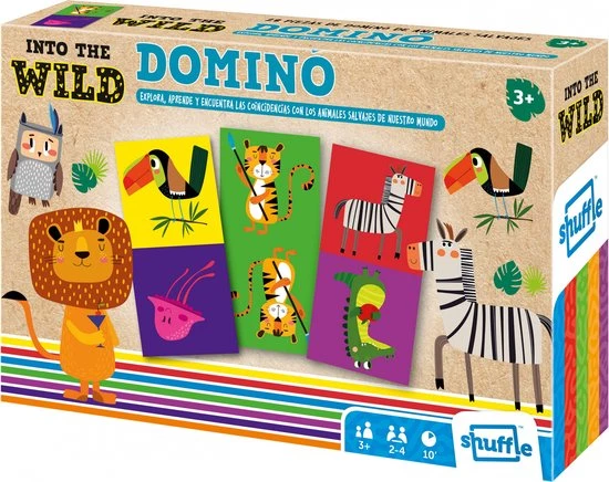 Shuffle - Into The Wild - Dominospel - Dieren - Stimuleer Geheugen, Inzicht En Probleemoplossend Denken 8 Shuffle - Into The Wild - Dominospel - Dieren - Stimuleer Geheugen, Inzicht En Probleemoplossend Denken - Afbeelding 8