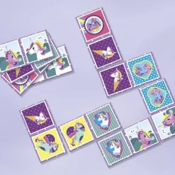 Totum Unicorn Totum Dominospel Unicorn - Eenhoorn Meisjes 32-delig -educational games Winkel 550x438 1