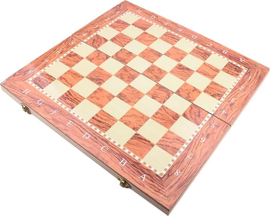 Merkloos Schaakbord | Dambord | Backgammon | 34 X 34 Cm | Schaakspel | Schaakset | Schaken | Dammen | Met Schaakstukken | 3-in-1 Bordspel | Chess | Hout | Opklapbaar 10 Merkloos Schaakbord | Dambord | Backgammon | 34 X 34 Cm | Schaakspel | Schaakset | Schaken | Dammen | Met Schaakstukken | 3-in-1 Bordspel | Chess | Hout | Opklapbaar - Afbeelding 10