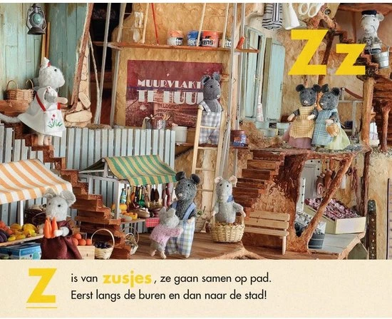 Studio Schaapman Rubinstein Muizenhuis ABC (blokboek). 3+ 2 Studio Schaapman Rubinstein Muizenhuis ABC (blokboek). 3+ - Afbeelding 2