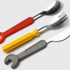 Wood, Tools & Deco Gereedschap Bestekset Voor Kinderen (vork, Mes, Lepel)