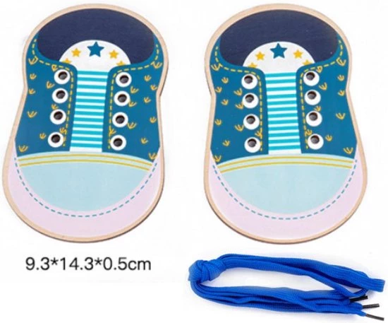 Merkloos Veterstrikken - Oefenschoen - Leren Veters Strikken - Educatief Speelgoed - Montessori Speelgoed - Kinderspeelgoed - Blijderij | Schoencadeautjes Sinterklaas 2 Merkloos Veterstrikken - Oefenschoen - Leren Veters Strikken - Educatief Speelgoed - Montessori Speelgoed - Kinderspeelgoed - Blijderij | Schoencadeautjes Sinterklaas - Afbeelding 2