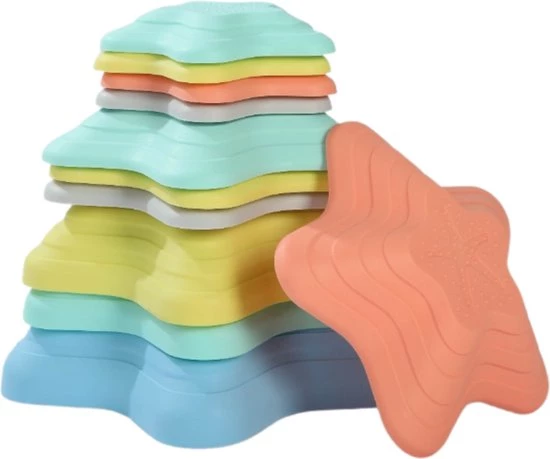 Merkloos Stapstenen In Stervorm 11 Stuks - Sensomotorisch Speelgoed - Educatief Spel 3 Merkloos Stapstenen In Stervorm 11 Stuks - Sensomotorisch Speelgoed - Educatief Spel - Afbeelding 3