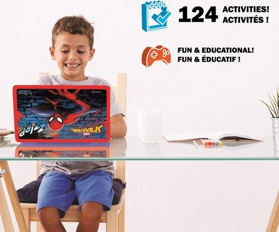 Lexibook Spidermanl® Educational Laptop – 124 Activities (Frans/Engels) 2 Lexibook Spidermanl® Educational Laptop – 124 Activities (Frans/Engels) - Afbeelding 2