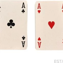 ESTARK Luxe Speelkaarten - 2 Sets - Plastic Coating - Poker Kaarten - Kaartspel - Spelkaarten - Spel Kaart - 2 X 56 - Gezelschapsspel - Spelen - Playing Cards - Cijfer In Alle 4 De Hoeken - 2 STUKS -educational games Winkel 550x461 1