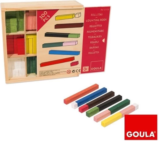 Goula Rekenstaafjes 10 X 10 (doos) 2 Goula Rekenstaafjes 10 X 10 (doos) - Afbeelding 2