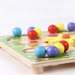 Merkloos Labyrint - Schuifpuzzel - Rups - Houten Bordspellen - Junior - Doolhof - Houten Speelgoed - Educatief Speelgoed - Kinderspel Vanaf 3 Jaar - Montessori - Baby & Peuter - Kleurrijk - Speelgoed - Uitdagend - Oog & Hand Coördinatie -educational games Winkel 550x489