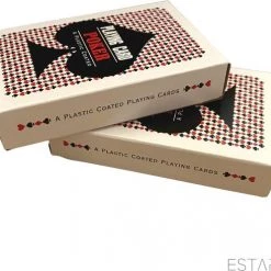 ESTARK Luxe Speelkaarten - 2 Sets - Plastic Coating - Poker Kaarten - Kaartspel - Spelkaarten - Spel Kaart - 2 X 56 - Gezelschapsspel - Spelen - Playing Cards - Cijfer In Alle 4 De Hoeken - 2 STUKS -educational games Winkel 550x491 2