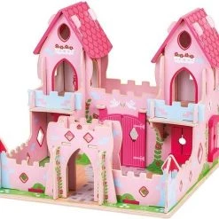 BigJigs Speelgoed Speelgoed Kasteel Roze Met Prinses - Green Toys