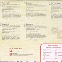 Playtive Stapelspel/ Kleurrijk Leerspel/ 100% Wood/ Hout/ FSC Mix/ 13 Delig/ Bevordert Co?rdinatie Tussen Handen En Ogen/ Motoriek En Handigheid/ Vanaf 2 Jaar -educational games Winkel 550x500 2