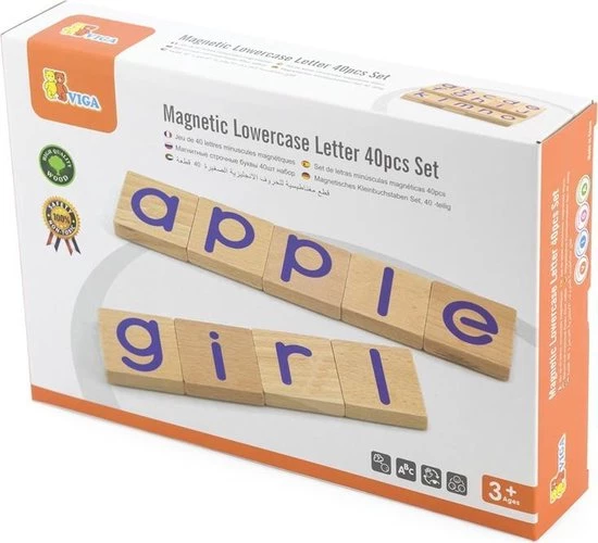 Vigatoys Viga Toys Magnetische Letters 40-delig 1 Vigatoys Viga Toys Magnetische Letters 40-delig