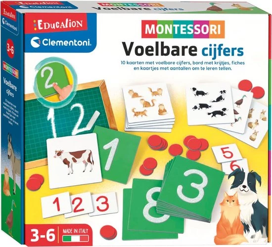 Clementoni MONTESSORI NUMERI TATTILI (NL) 1 Clementoni MONTESSORI NUMERI TATTILI (NL)