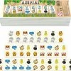 Isa's Friends Dieren Domino Hout 28 Stuks - Domino Spel - Familiespel - Educatief Houten Speelgoed